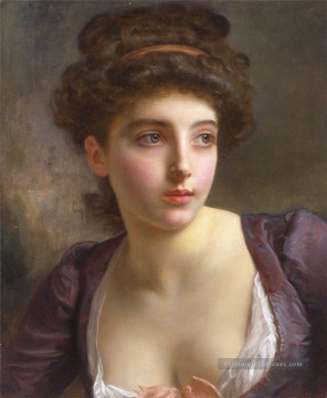 Pierre Auguste Cot œuvres - portrait de femme Classicisme académique Pierre Auguste Cot